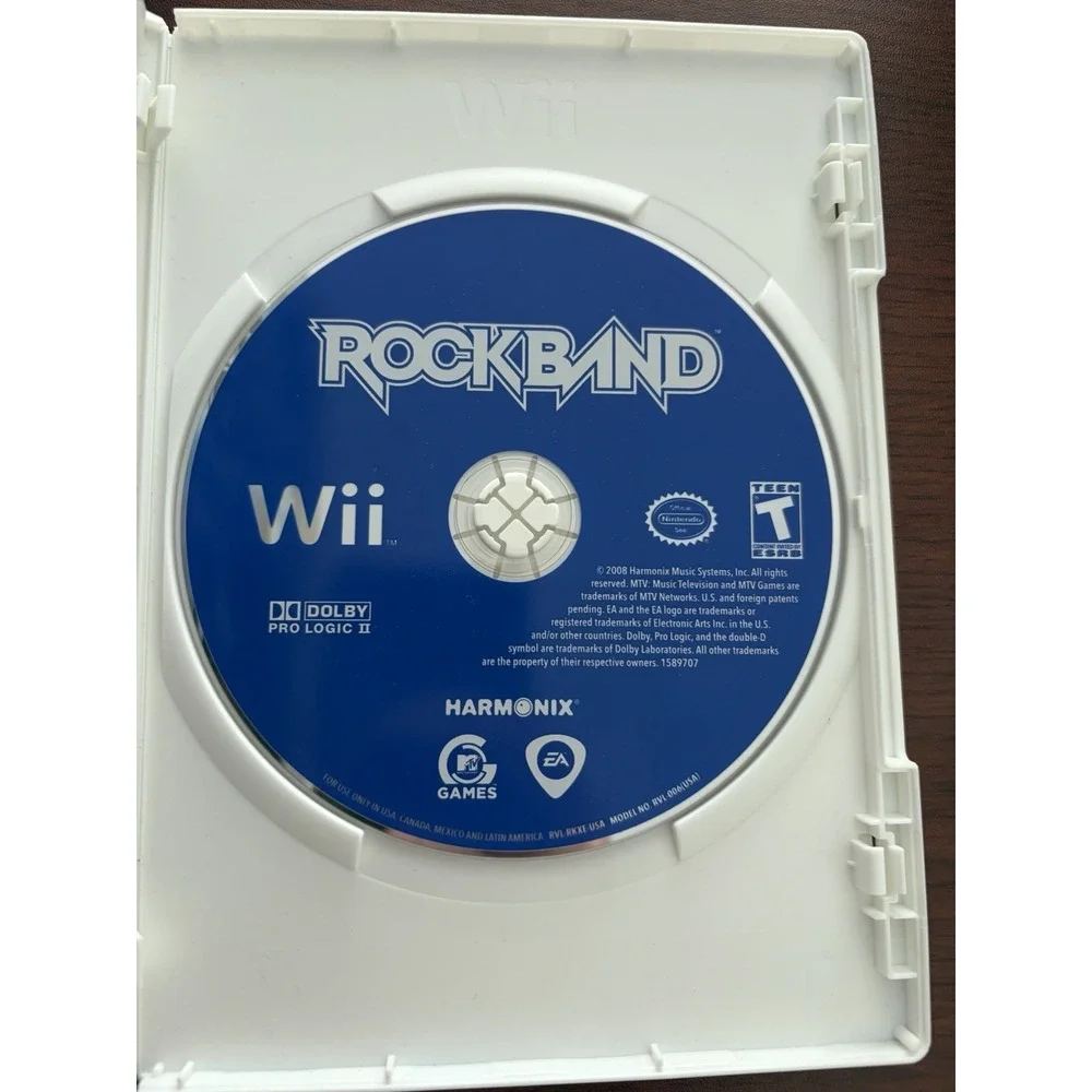 Rock Band (Nintendo Wii, 2008) Complete W/ Manual CIB Tested & Working